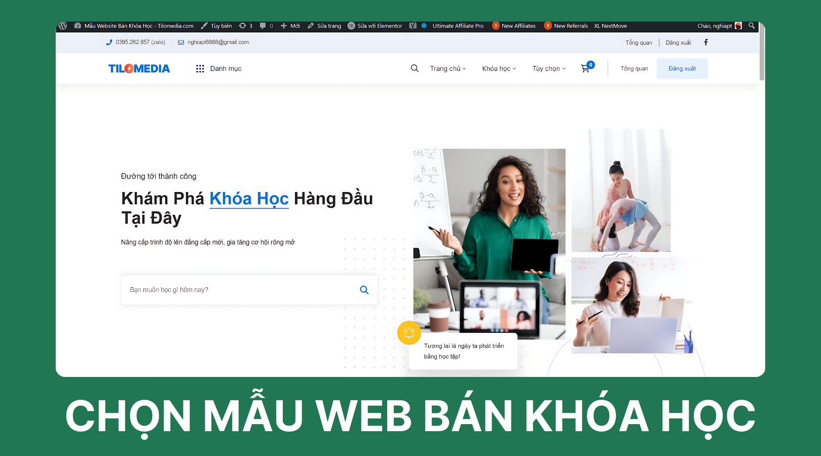 tạo website bán khóa học online (1)